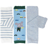 Wrapables Playful Patterns Baby & Toddler Leg Warmers (Set of 3)