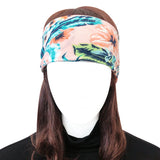 Wrapables Boho Vintage Floral Elastic Headbands for Sports, Yoga, Workouts, Facials (Set of 6)