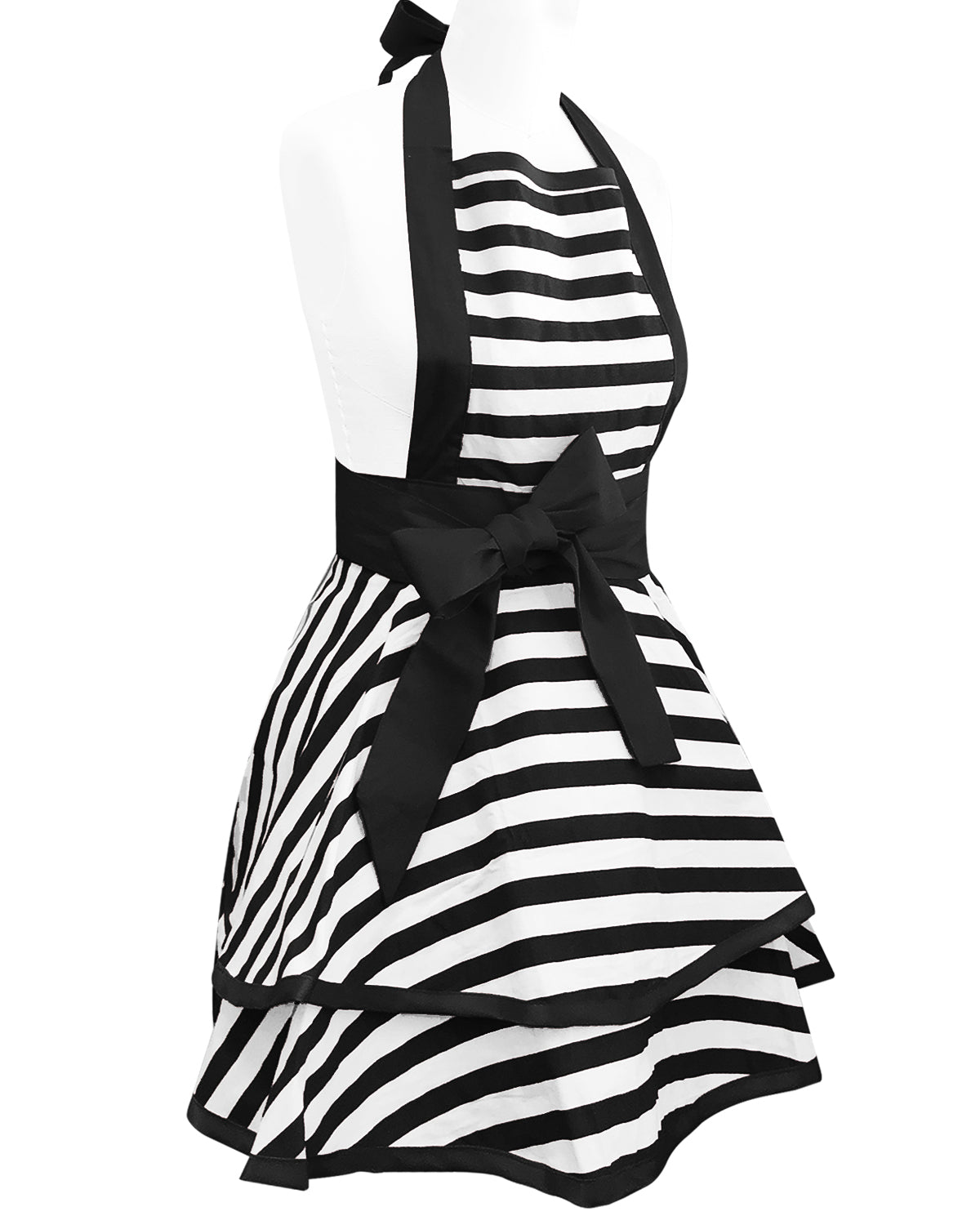 Kitchen apron. Black and white fabric clothes... - Stock Illustration  [83128221] - PIXTA