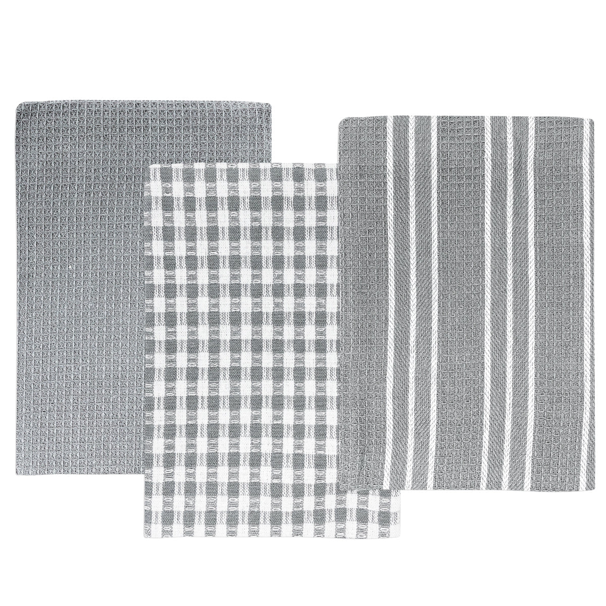 Wrapables® 100% Cotton Kitchen Dish Towels (Set of 3)