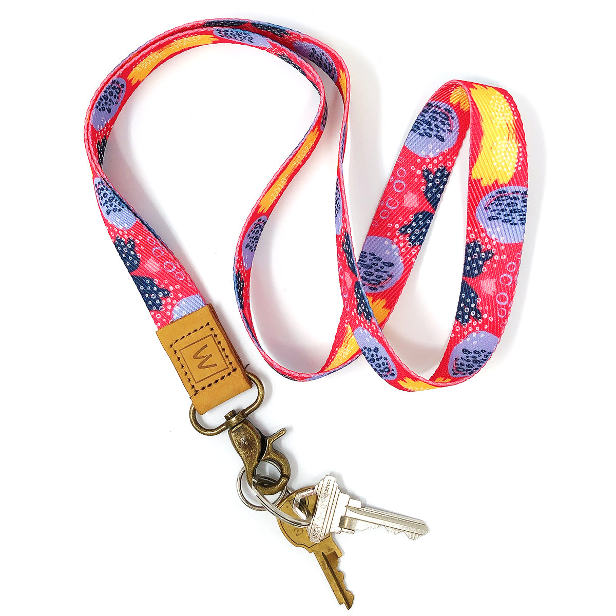 Fashion Flowers Neck Strap Lanyards For Keys Keychain Badge Holder