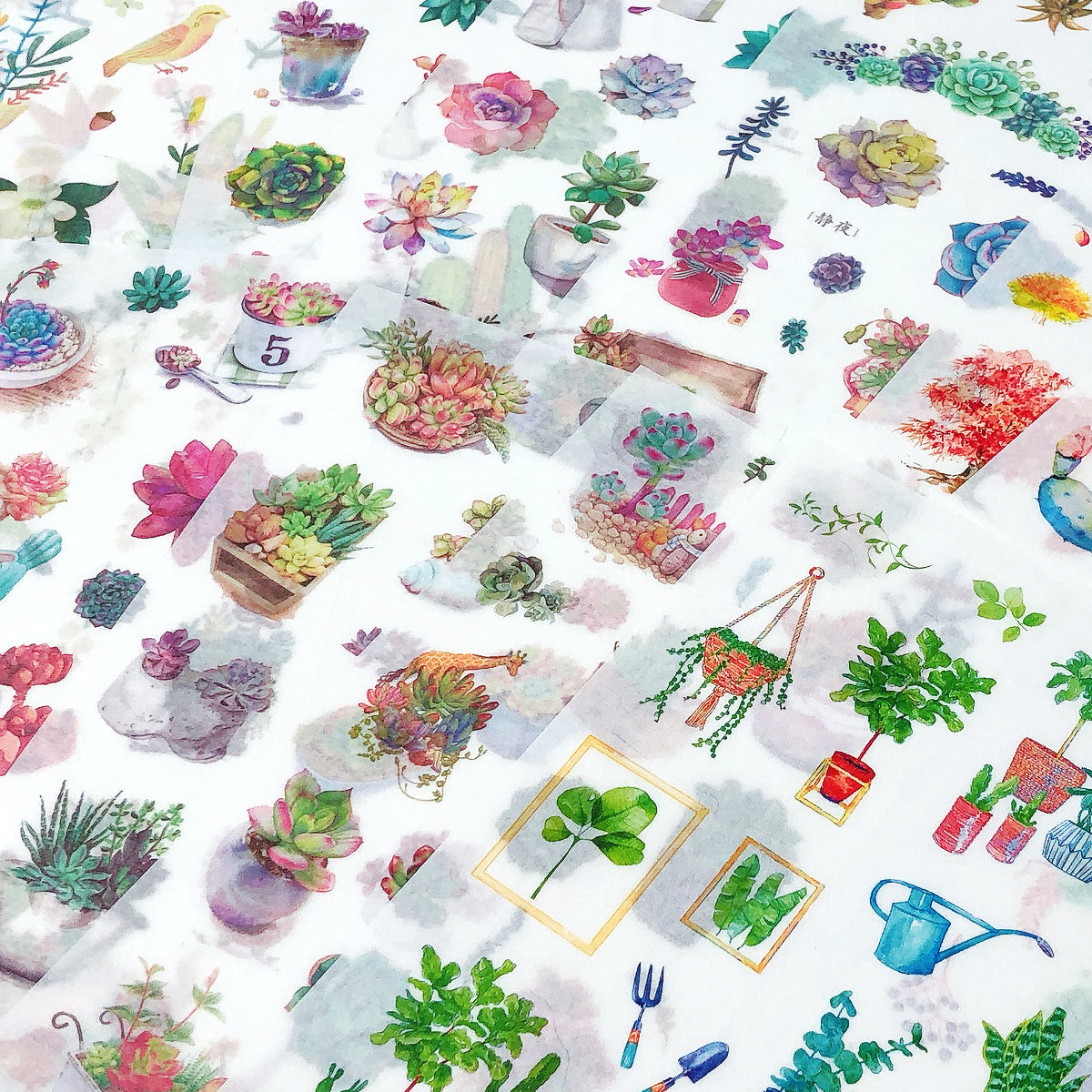 Wrapables Washi Stickers Sets for Scrapbooking, DIY Crafts for Stationery, Diary, Card Making