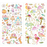 Wrapables 3D Epoxy Stickers for Scrapbooking, Journal, Planner, Decals for Phone or Notebook (4 Sheets)