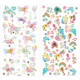 Wrapables 3D Epoxy Stickers for Scrapbooking, Journal, Planner, Decals for Phone or Notebook (4 Sheets)