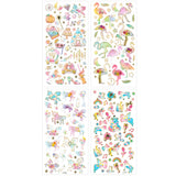 Wrapables 3D Epoxy Stickers for Scrapbooking, Journal, Planner, Decals for Phone or Notebook (4 Sheets)