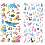 Wrapables 3D Epoxy Stickers for Scrapbooking, Journal, Planner, Decals for Phone or Notebook (4 Sheets)