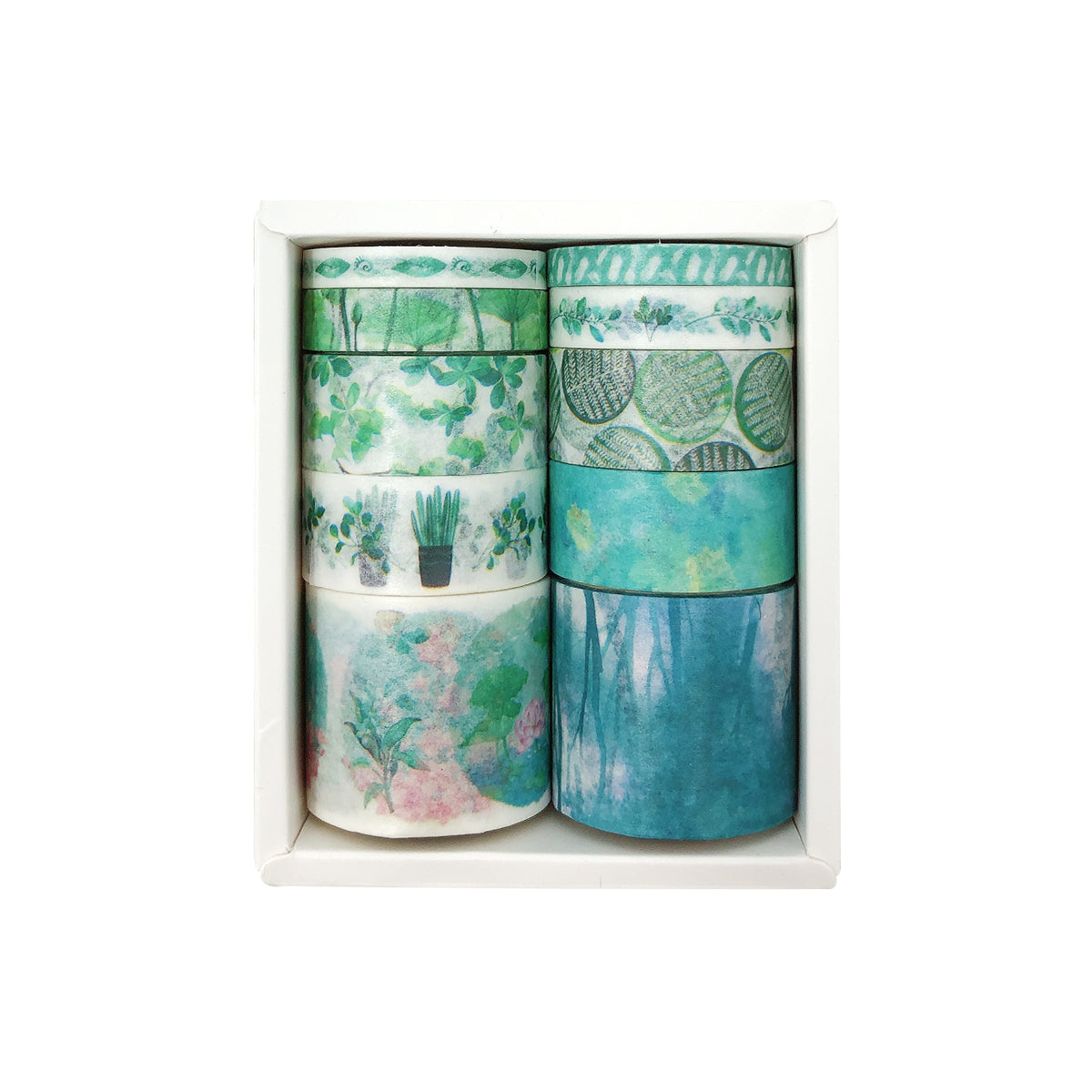 Wrapables Decorative Washi Tape Box Set (10 Rolls)