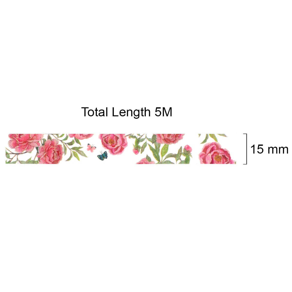 Wrapables Decorative Festive Wide Washi Masking Tape, 40mm x 10m/Fuchsia  Floral Mystical, 1 - Foods Co.