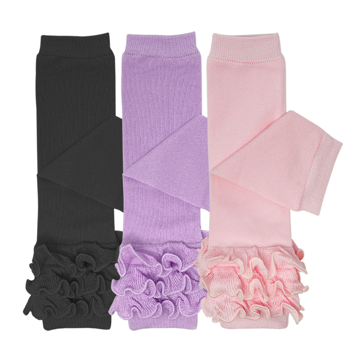 Wrapables Really Ruffly Baby & Toddler Leg Warmers (Set of 3)