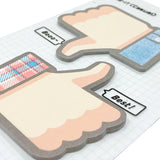 Wrapables Thumbs Up Thumbs Down Sticky Notes (Set of 2)
