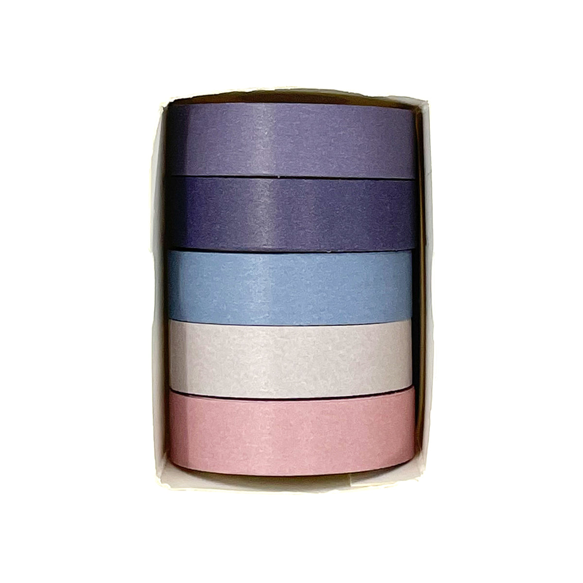 Wrapables Solid Color Washi Tape (Set of 5) Rainbow
