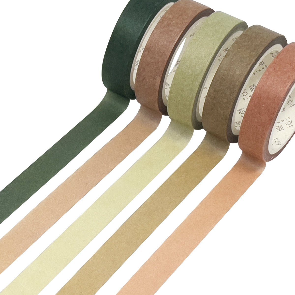 Wrapables Solid Color Washi Tape (Set of 5)