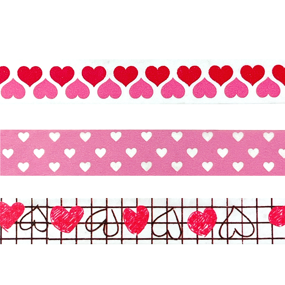 LAST CHANCE - Valentines washi tape - Cute heart washi tape – My