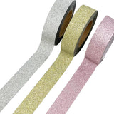 Wrapables Glitter and Shine Washi Tapes Decorative Masking Tapes (Set of 3)