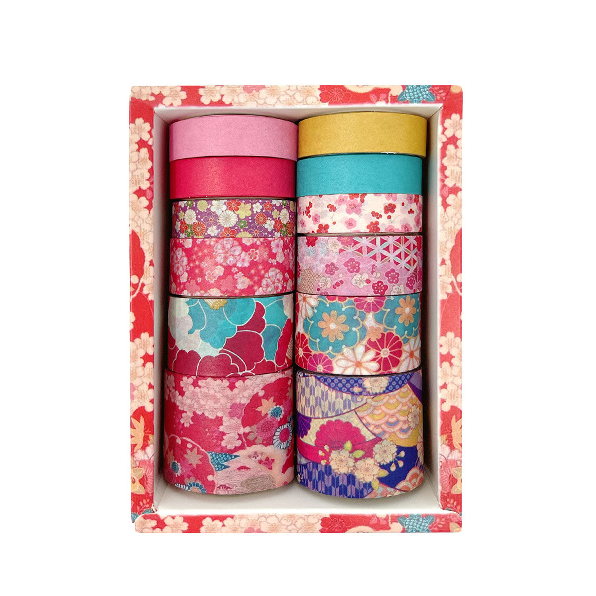Craft Sensations Washi Tape Set 40 Rolls of 3 Metres, Decorative Masking  Tape in 40 Unique Designs for Crafts, Stationery, Diaries, Adhesive Rolls  with Handy Storage Box : : Home & Kitchen