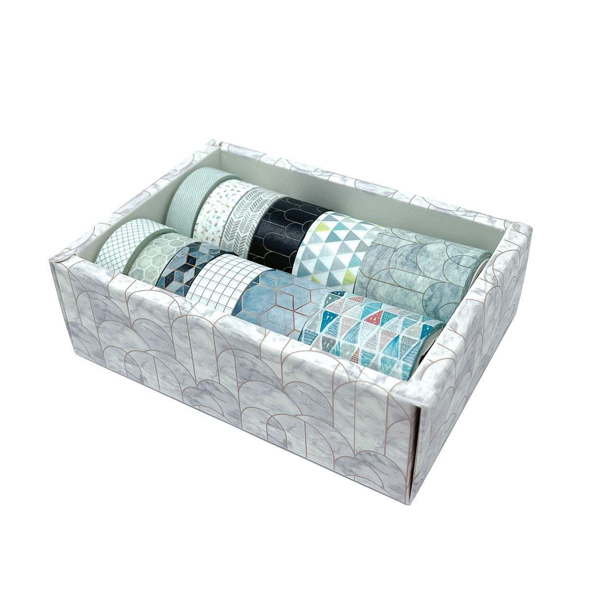 Wrapables Decorative Washi Tape Box Set for DIY Arts & Crafts, Scrapbooking, Diary, Stationery, Card-Making, Gift Wrapping (12 Rolls)