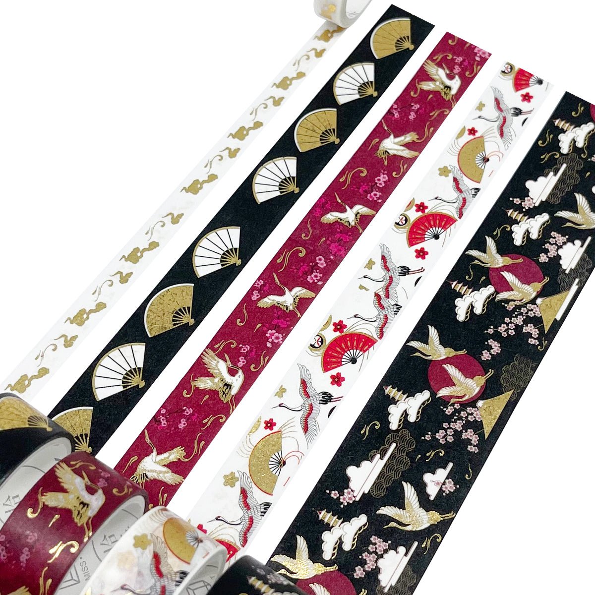 Wrapables Elegant Gold Foil Washi Tape Box Set for Arts & Crafts, Scra