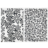 Wrapables Embossing Folder Paper Stamp Template for Scrapbooking, Card Making, DIY Arts & Crafts (Set of 2)