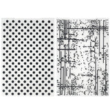 Wrapables Embossing Folder Paper Stamp Template for Scrapbooking, Card Making, DIY Arts & Crafts (Set of 2)