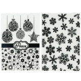 Wrapables Embossing Folder Paper Stamp Template for Scrapbooking, Card Making, DIY Arts & Crafts (Set of 2)