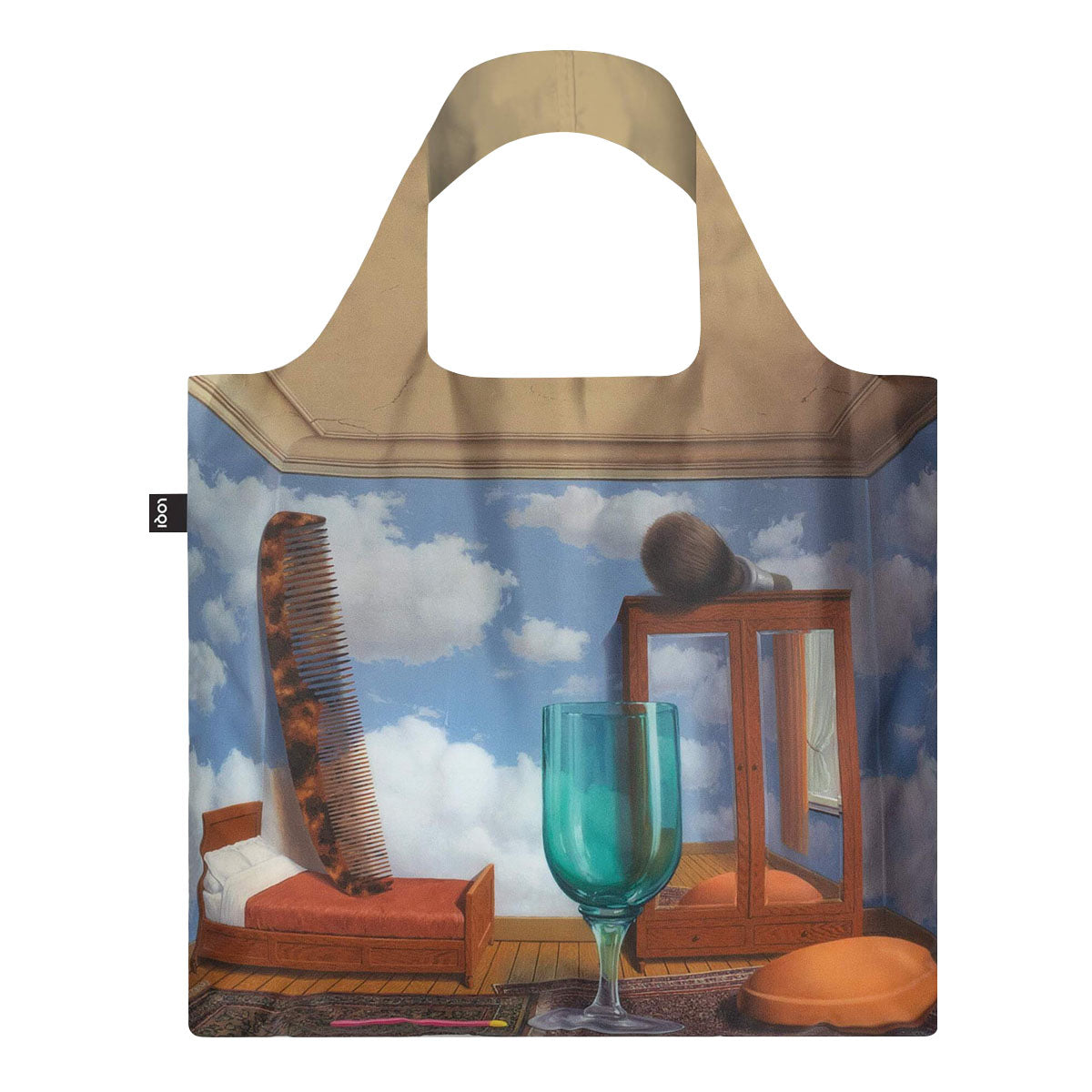 LOQI Museum Rene Magritte's Personal Values Reusable Shopping Bag