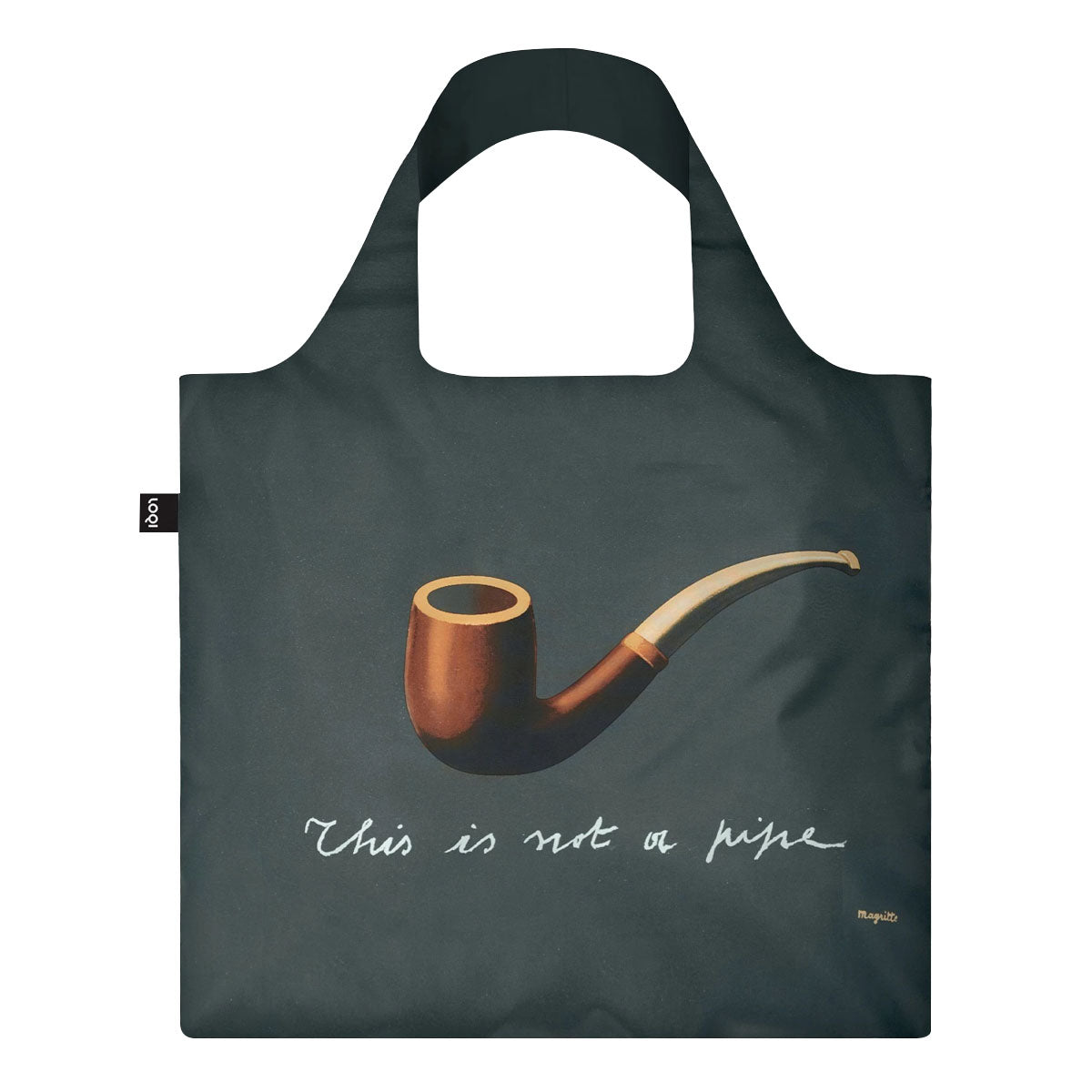 LOQI Museum Rene Magritte's The Treachery of Images Reusable Shopping Bag