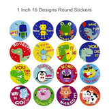 Wrapables 1 Inch Reward, Birthday, Thank You Stickers for Teachers, Students, Classrooms, Party Favors, Gifts, Boxes & Bags (1000pcs)