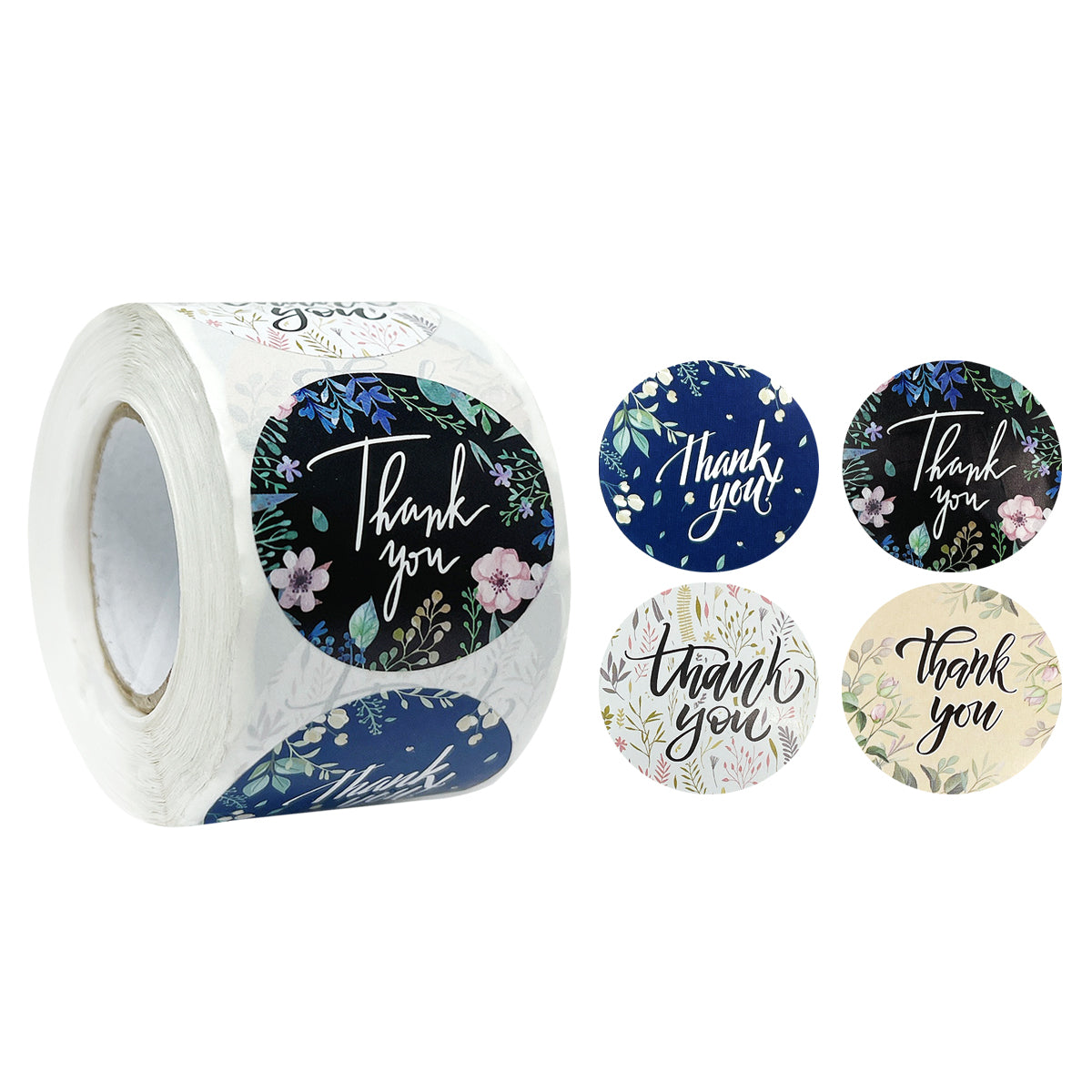 Wrapables 1.5 / 2 Thank You Stickers Roll, Sealing Stickers and Labe