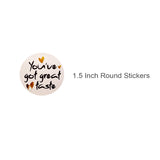 Wrapables 1.5 inch You've Got Great Taste Stickers Roll, Sealing Stickers and Labels for Boxes, Envelopes, Bags, Small Businesses, Bake Sales (500pcs)