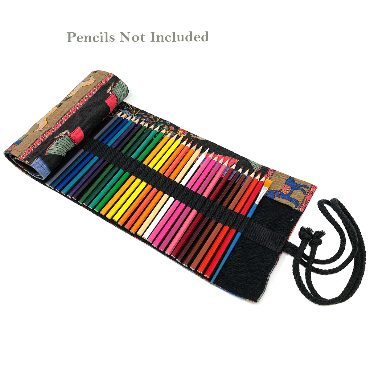 BTSKY Canvas Pencil Roll Wrap 108 Slot--Adult Coloring Pencil Holder  Organizer for Colored Pencils, NO Pencils
