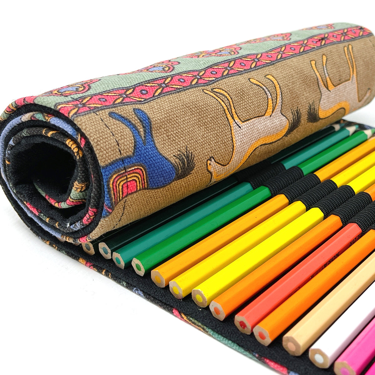 Wrapables Large Capacity 72 Slot Pencil Case for Colored Pencils