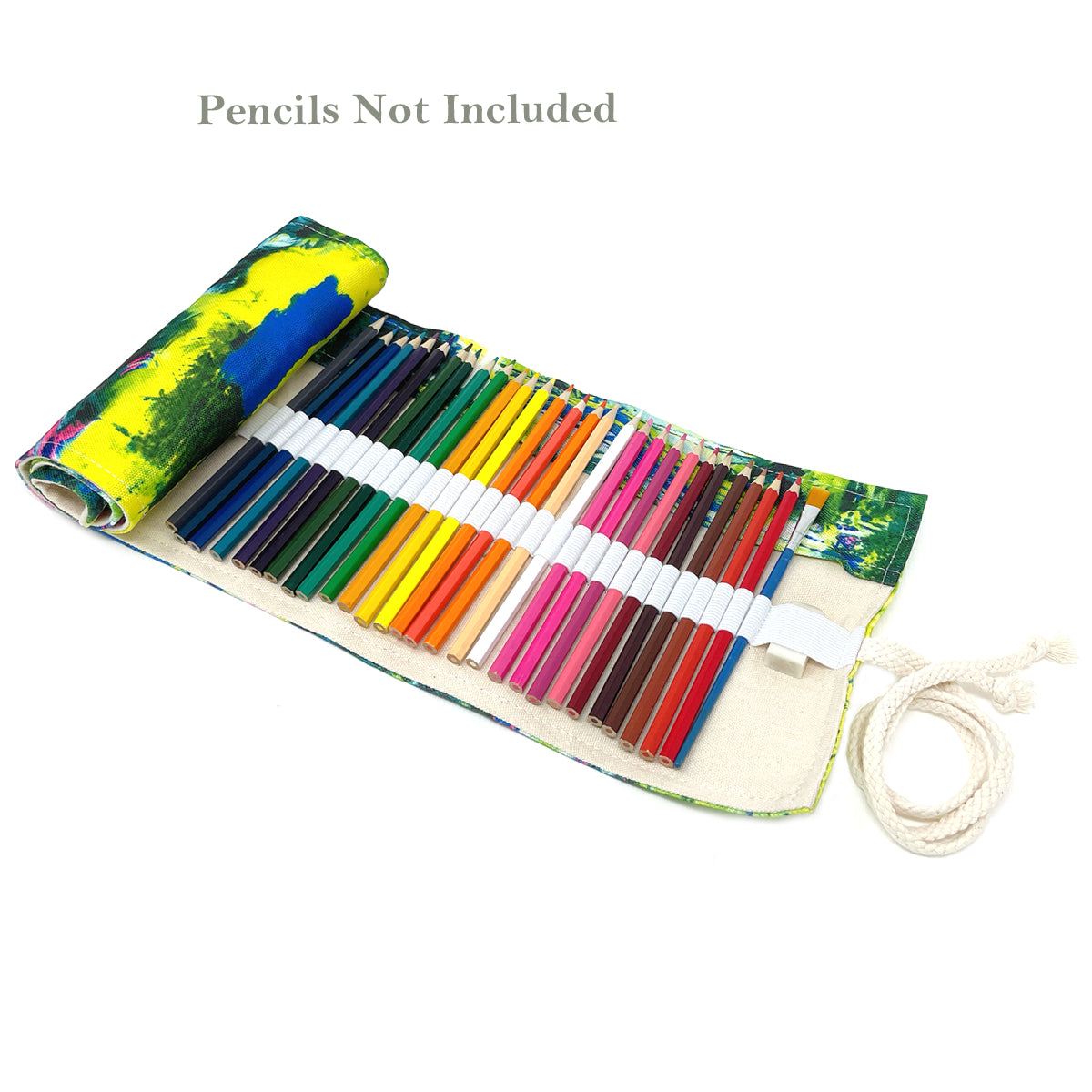 Buy Hasthip Multicolor Roll Up Pencil Case, 72 Holes Canvas Wrap