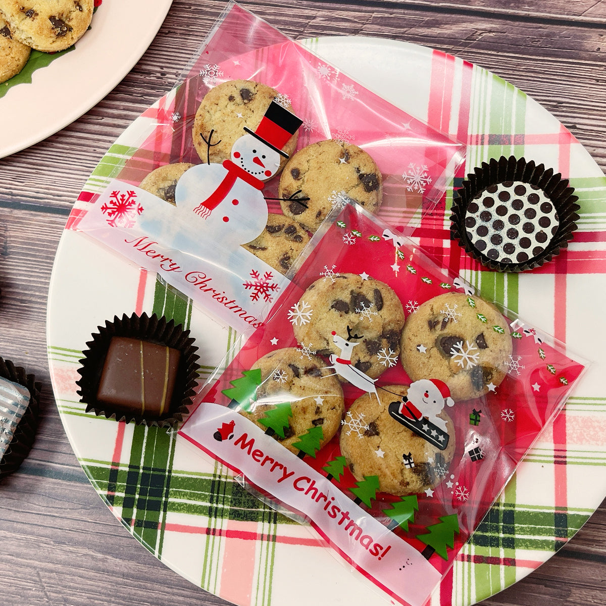 2022 NEW Christmas Self Seal Zip Lock Kids Party Favor Biscuit Cookie Gift  Bags
