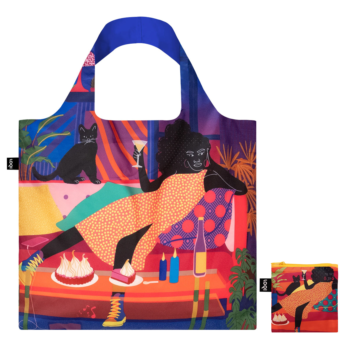 LOQI Artist Aurelia Durand Chill Evening Recycled Reusable Shopping Bag