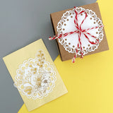 Wrapables Hollow Lace Paper for Arts & Crafts, Scrapbooking, Stationery, Photo Albums (Set of 2)