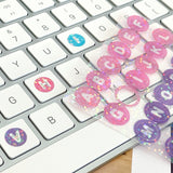 Wrapables Colorful Decorative Stickers for Scrapbooking, DIY Crafts, Stationery, Diary