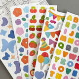 Wrapables Colorful Decorative Stickers for Scrapbooking, DIY Crafts, Stationery, Diary