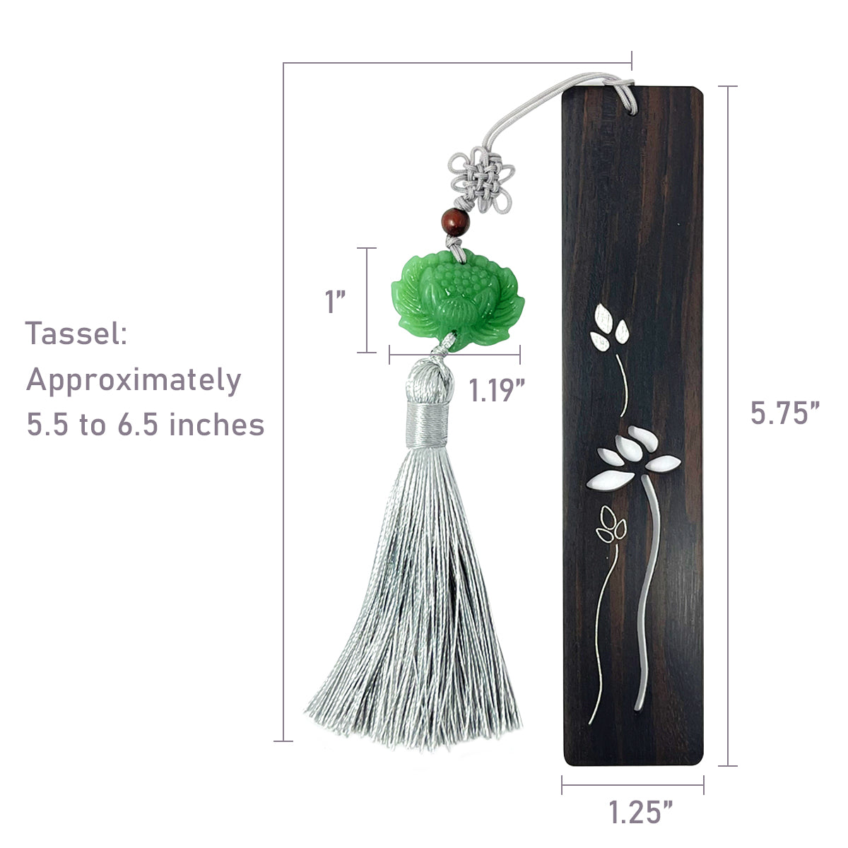 Wrapables Sandalwood Bookmark with Pendant Tassel for Book Lovers and Readers
