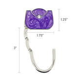 Wrapables Stylish Purse Hook Hanger, Foldable Handbag Table Hanger