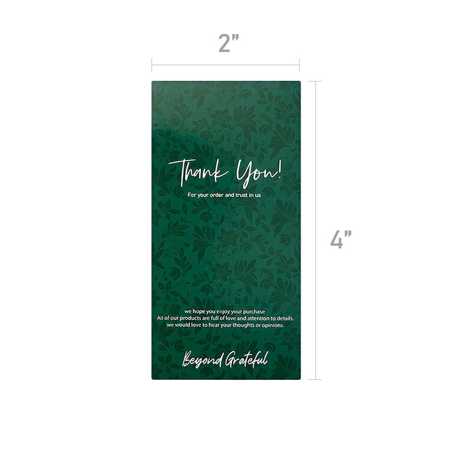 Wrapables 4" x 2" Rectangular Thank You Sealing Stickers and Labels for Packages, Boxes, Bags, Small Business, Gifts (100pcs)