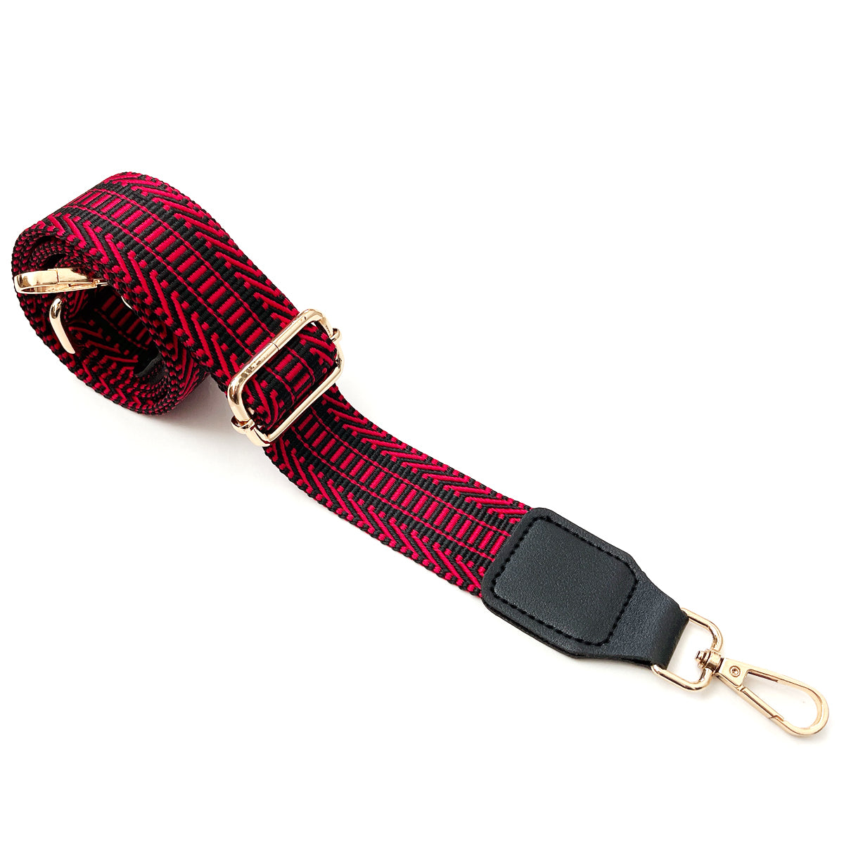 Straps for Purses, handbags.All Embossed Genuine Leather, Custom Up to 47” Adjustable (standard)or Any Size Required Red