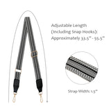 Wrapables Wide Adjustable Crossbody Handbag Strap, Women's Replacement Bag Strap for Purses