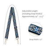 Wrapables Wide Adjustable Crossbody Handbag Strap, Women's Replacement Bag Strap for Purses