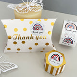 Wrapables Rainbow Thank You Sticker Roll (500pcs)