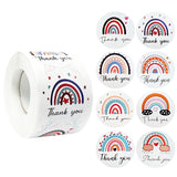 Wrapables Rainbow Thank You Sticker Roll (500pcs)