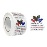 Wrapables Mama-Owned Small Business Thank You Stickers Roll, Sealing Stickers and Labels for Boxes, Envelopes, Bags and Packages (500pcs)