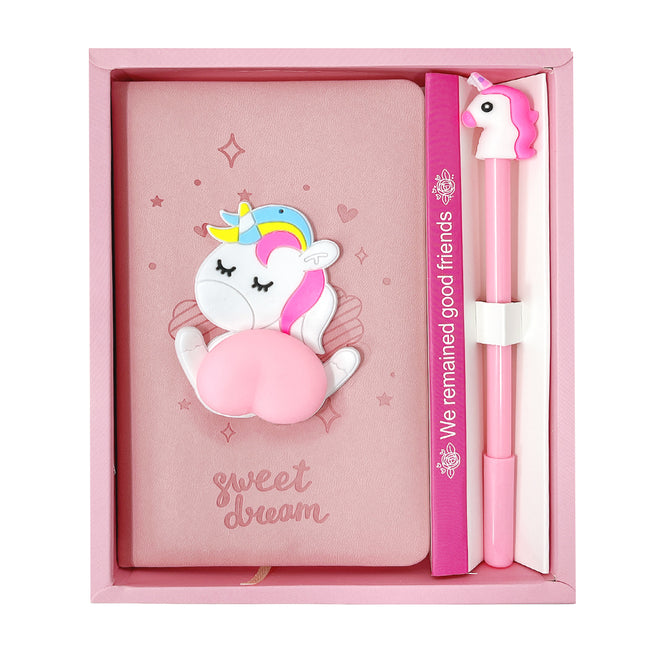 Wrapables Cute Notebook Gel Pen Set, Diary Journal Gift Set