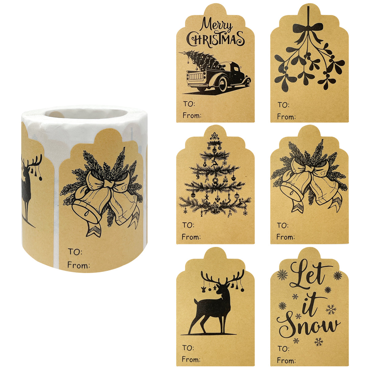 Christmas Gift Stickers Printable Reindeer Gift Tags - Etsy | Christmas gift  sticker, Personalized christmas labels, Christmas labels