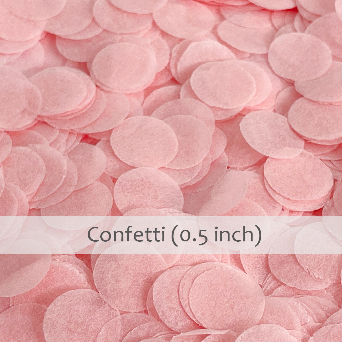 Wrapables Round Tissue Paper Confetti 0.5" Circle Confetti, Pink
