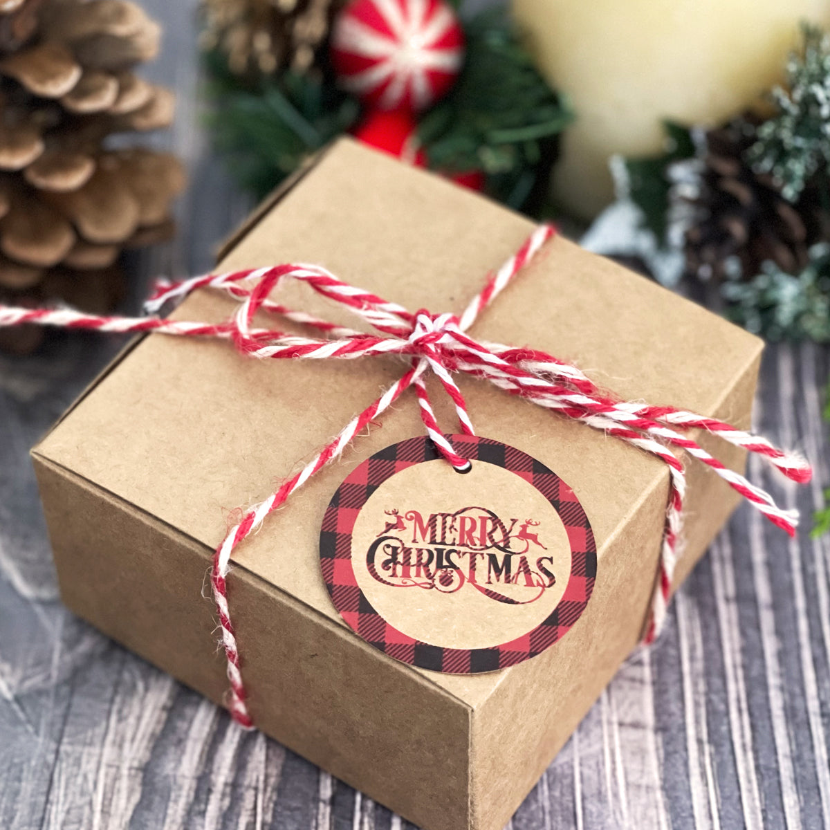 Christmas Tree Gift Tags / Die Cut Christmas Gift Tags With String /  Christmas Gift Wrapping 